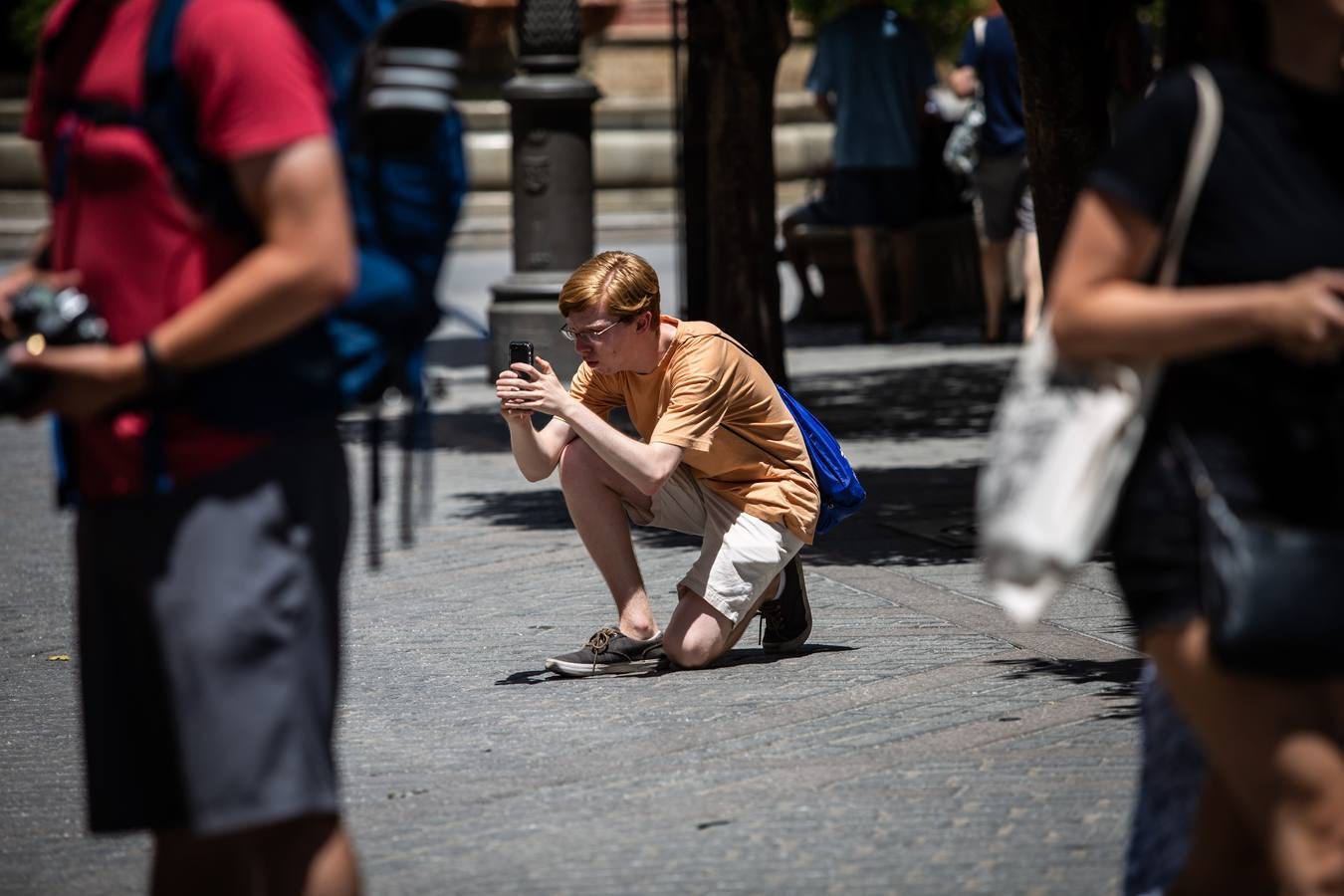 Los viajeros de Estados Unidos tiran del turismo durante el verano en Sevilla